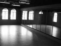 One of the two dance studio floors